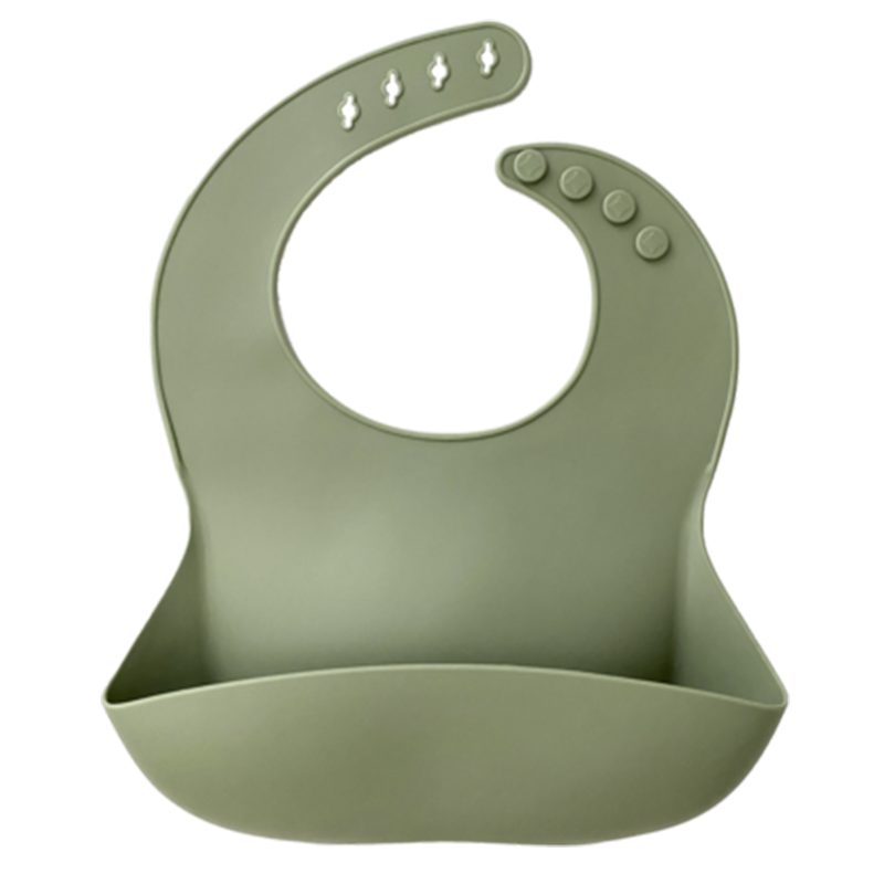 Waterproof Silicone Bib - Green