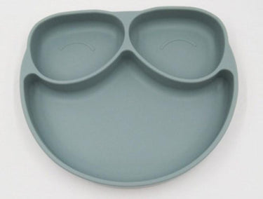 Owl Suction Plate  - Light Blue - Wholesale