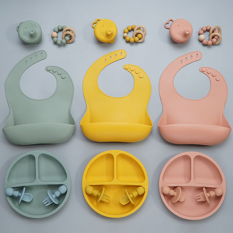 5 Piece Silicone Weaning Kit- Blue