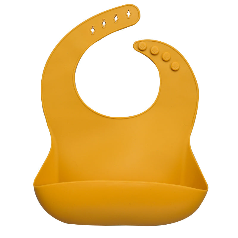 Waterproof Silicone Bib -Mustard