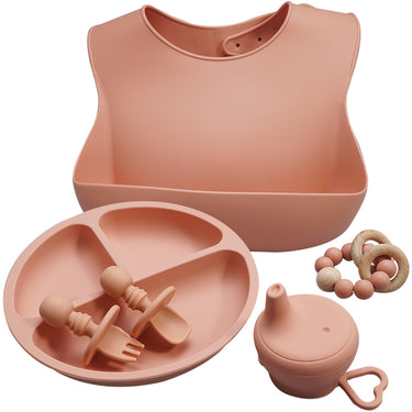 5 Piece Silicone Weaning Kit - Nude Pink