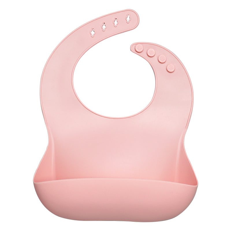 Waterproof Silicone Bib - Blush Pink