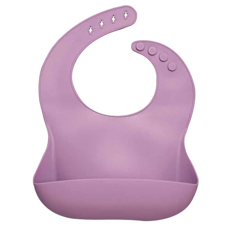 Waterproof Silicone Bib - Lavender Purple