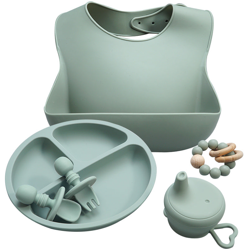 5 Piece Silicone Weaning Kit- Sage