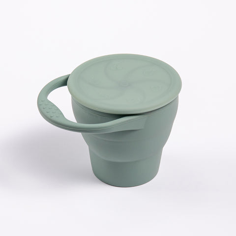 Collapsible Silicone Snack Cup - Sage