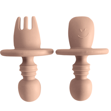 Small Spoon and Fork - Tan - Wholesale