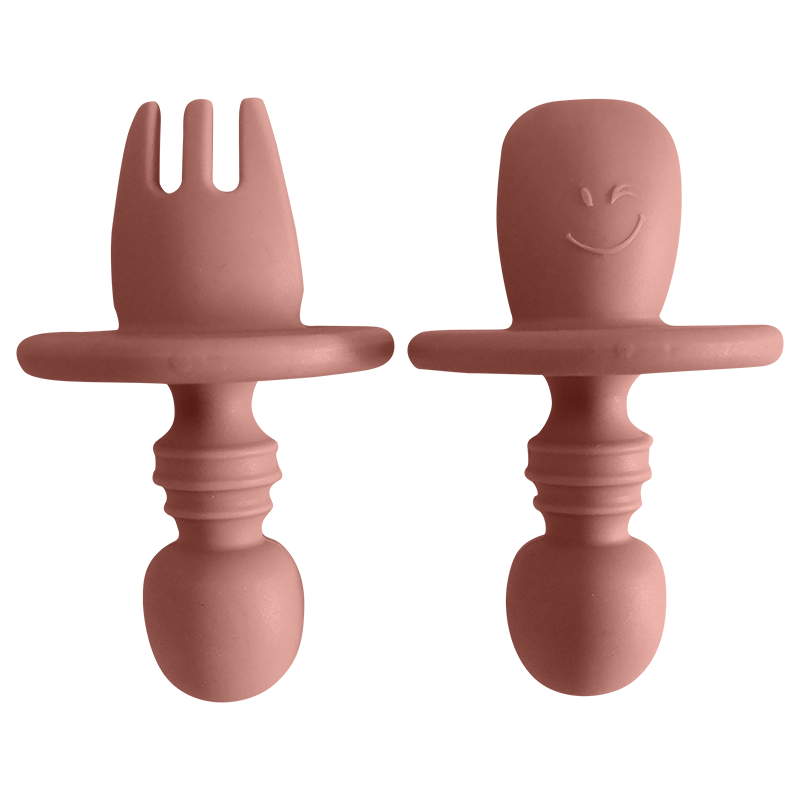 Small Spoon and Fork - Nude Pink