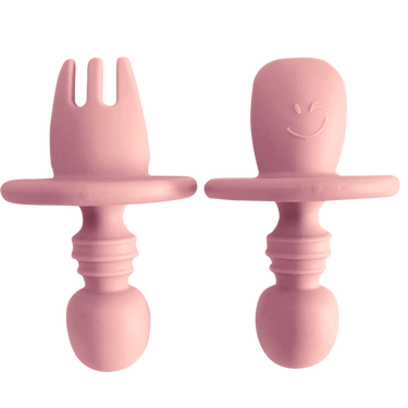 Small Spoon and Fork - Pink - Wholesale