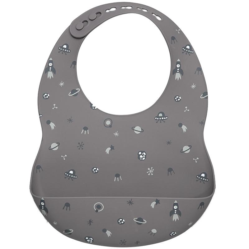 Easy Clean Silicone Bibs -Space - Wholesale